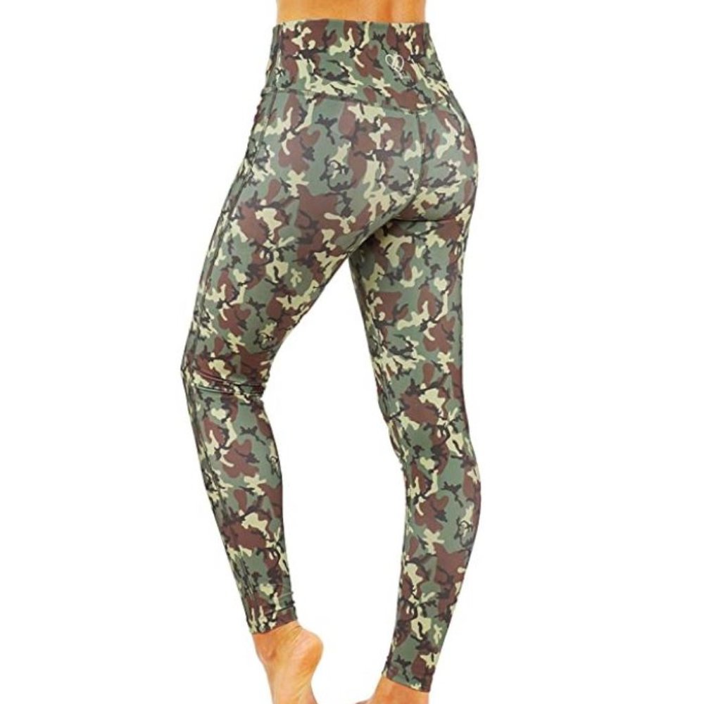 Camouflage Yoga leggings V shaped back - Picture 2 of 6